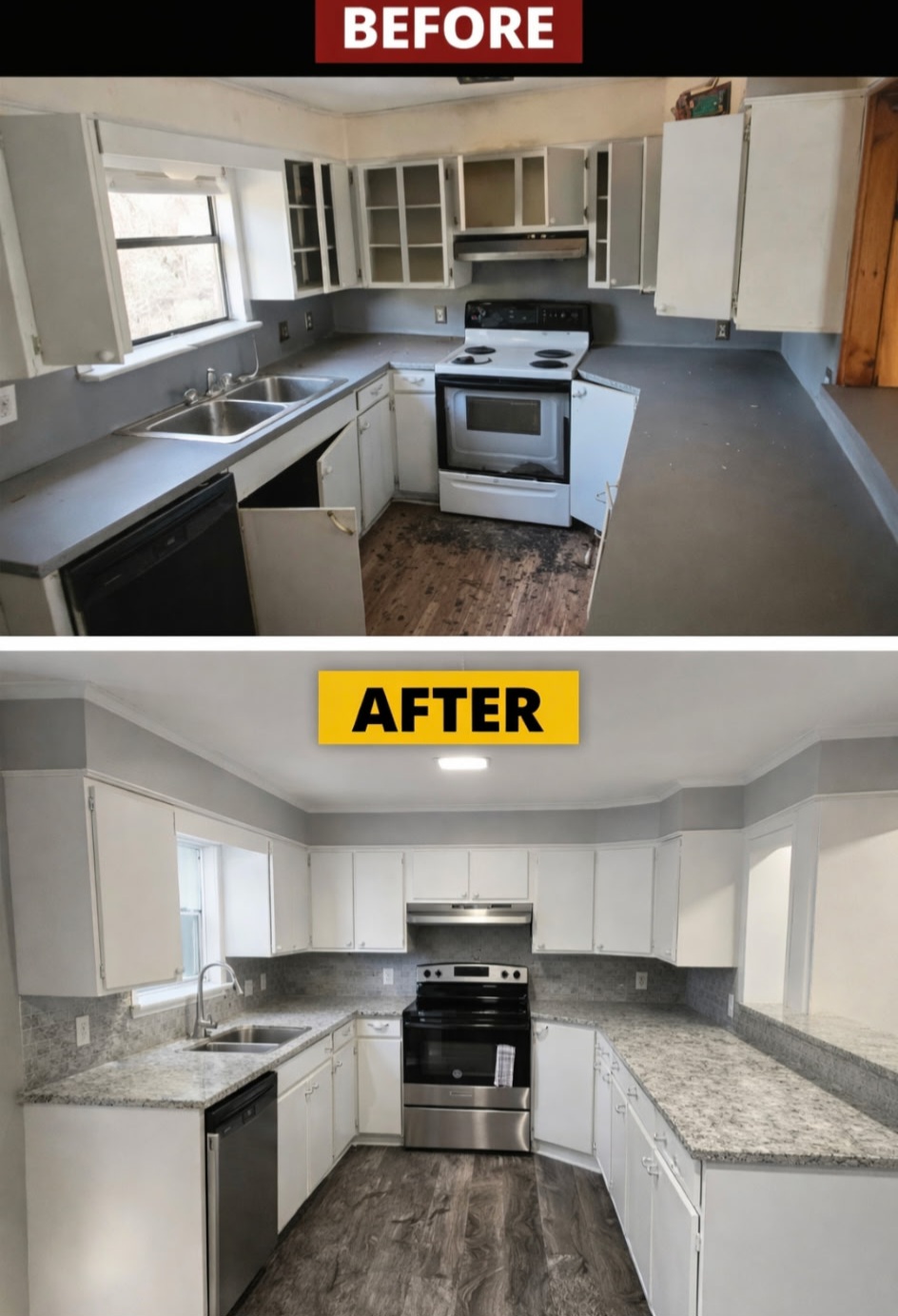 Traditional Transitional Kitchen Remodel by Home Pro's Remodeling and Repairs project photo
