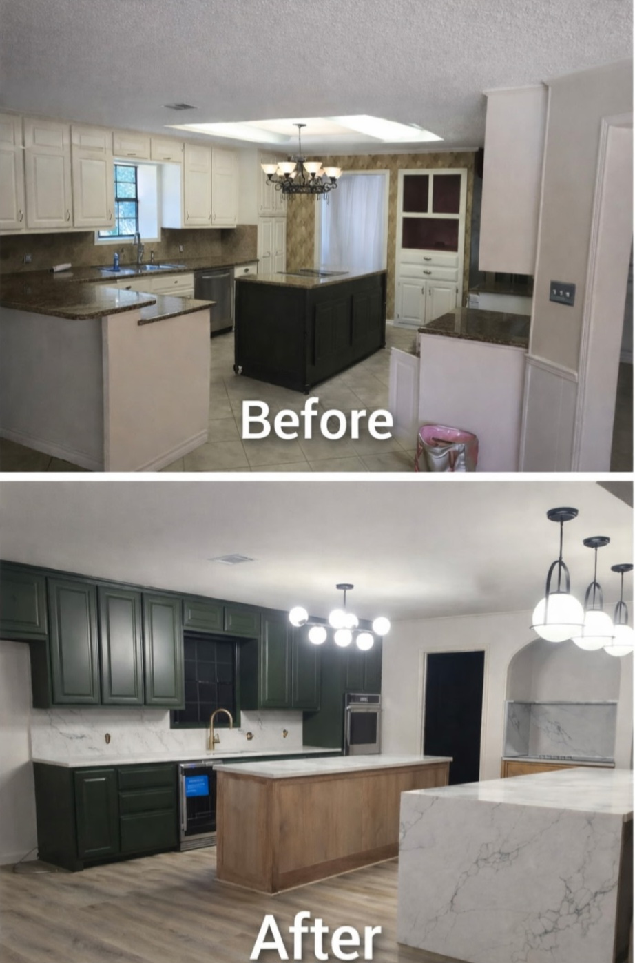 Modern Transitional Kitchen Remodel by Home Pro's Remodeling and Repairs project photo
