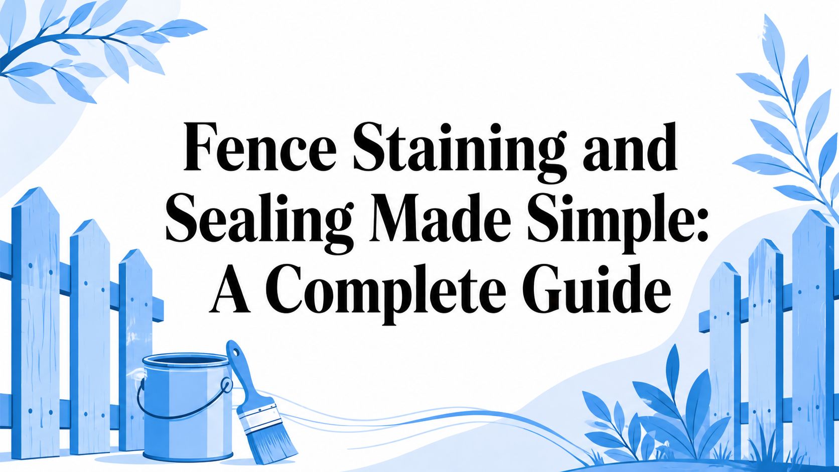 Fence Staining and Sealing Made Simple: A Complete Guide