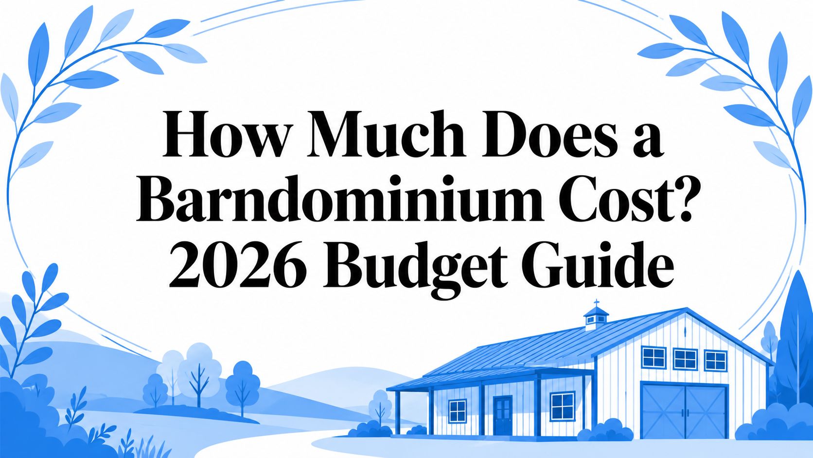 How Much Does a Barndominium Cost? 2026 Budget Guide