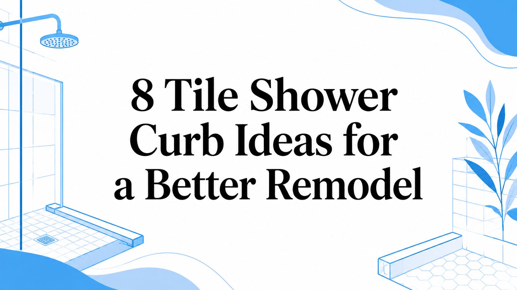 8 Tile Shower Curb Ideas for a Better Remodel