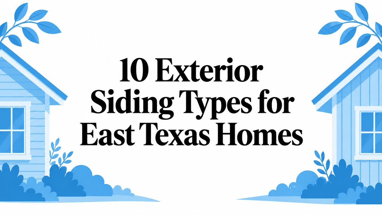10 Exterior Siding Types for East Texas Homes